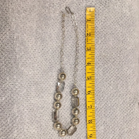 Artisan created; Crystal & silver necklace - Picture 2 of 2